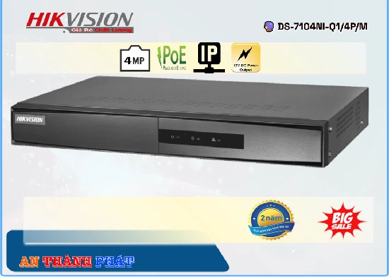Lắp đặt camera tân phú Đầu Ghi Hikvision DS-7104NI-Q1/4P/M
