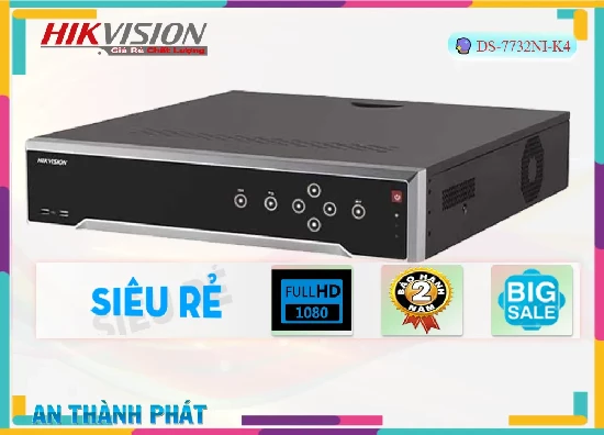 Lắp đặt camera tân phú Đầu Ghi Hình Hikvision DS-7732NI-K4