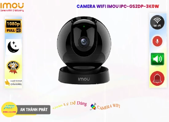 Lắp đặt camera tân phú Camera Wifi Imou Xoay 360 IPC-GS2DP-3K0W