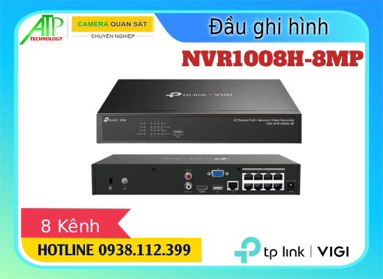 Đầu ghi VIGI NVR1008H-8MP, VIGI NVR1008H-8MP 8 kênh, Đầu ghi IP NVR1008H-8MP, NVR1008H-8MP TP-Link, Đầu ghi hình NVR1008H-8MP, VIGI NVR1008H-8MP HDMI, Đầu ghi NVR1008H-8MP PoE