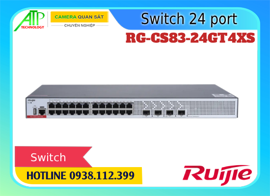 Lắp đặt camera Switch Ruijie RG-CS83-24GT4XS