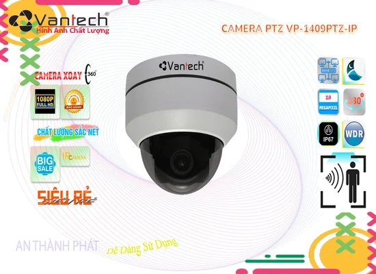 Lắp đặt camera tân phú Camera VP-1409PTZ-IP Chức Năng Cao Cấp