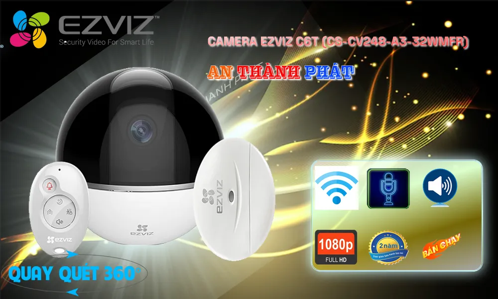 Điểm nổi bật camera Ezviz C6T