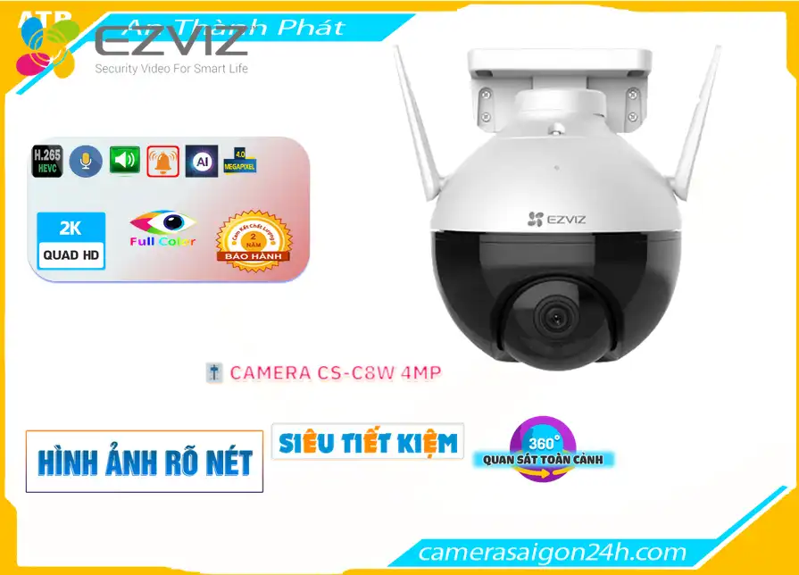 Camera Wifi Ezviz Sắc Nét CS-C8W 2K+ 4MP,Giá IP CS-C8W 2K+ 4MP,phân phối CS-C8W 2K+ 4MP,CS-C8W 2K+ 4MPBán Giá Rẻ,Giá