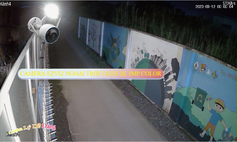 Camera Wifi IP CS-H3 2K 3MP Color Wifi Ezviz Chất Lượng ✲ Camera Wifi IP CS-H3 2K 3MP Color Wifi Ezviz Chất Lượng ✲