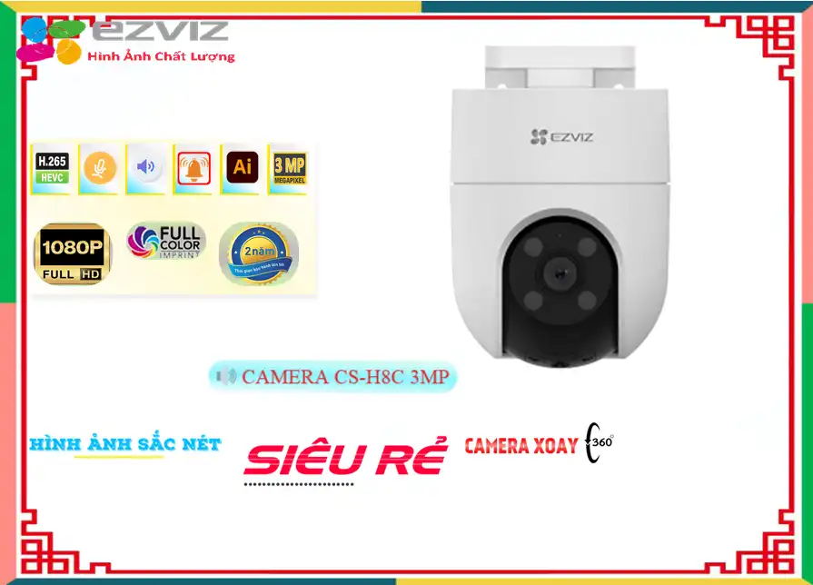 CS-H8C 2K 3MP Camera Wifi Ezviz Thiết kế Đẹp,CS-H8C 2K 3MP Giá rẻ,CS H8C 2K 3MP,Chất Lượng Camera CS-H8C 2K 3MP  Wifi