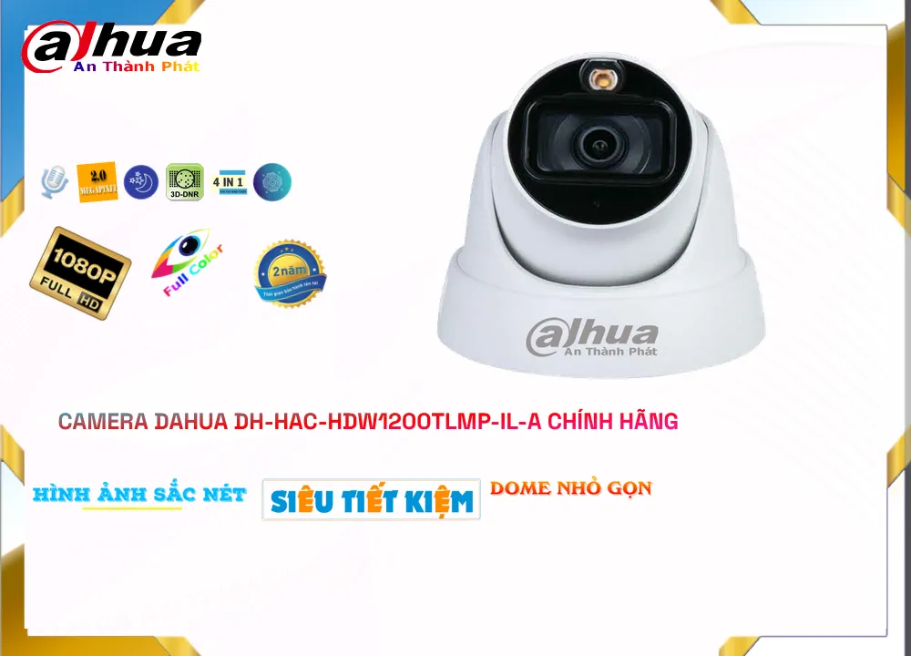 Camera Dahua DH-HAC-HDW1200TLMP-IL-A,Giá DH-HAC-HDW1200TLMP-IL-A,DH-HAC-HDW1200TLMP-IL-A Giá Khuyến Mãi,bán Camera