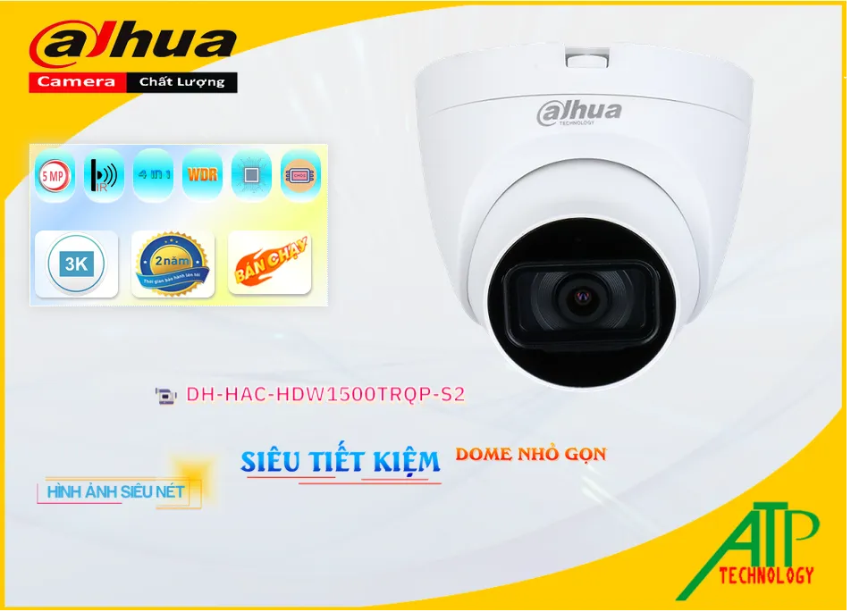 Camera Dahua Sắc Nét DH-HAC-HDW1500TRQP-S2,DH HAC HDW1500TRQP S2,Giá Bán Camera DH-HAC-HDW1500TRQP-S2 Thiết kế Đẹp