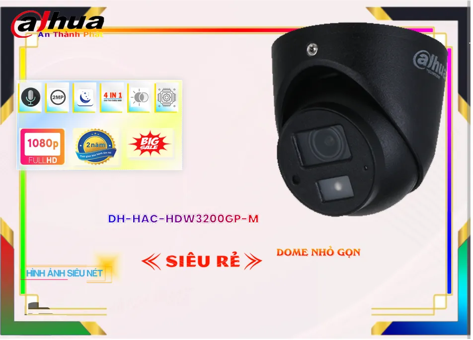 Camera Dahua DH-HAC-HDW3200GP-M,thông số DH-HAC-HDW3200GP-M, Công Nghệ HD DH-HAC-HDW3200GP-M Giá rẻ,DH HAC HDW3200GP