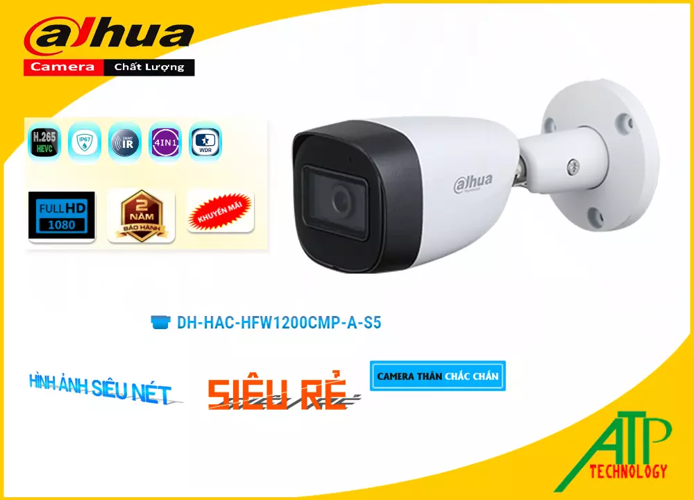Camera DH-HAC-HFW1200CMP-A-S5,Giá DH-HAC-HFW1200CMP-A-S5,DH-HAC-HFW1200CMP-A-S5 Giá Khuyến Mãi,bán