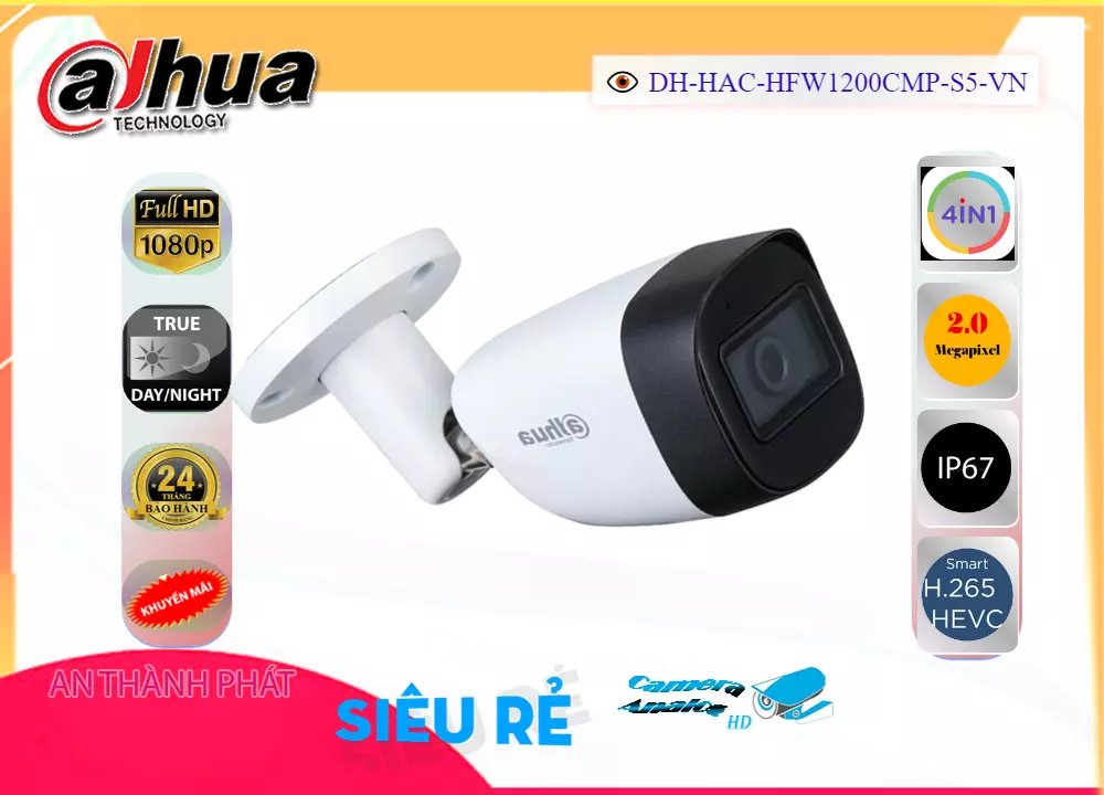 Camera dahua DH-HAC-HFW1200CMP-S5-VN,DH-HAC-HFW1200CMP-S5-VN Giá rẻ,DH-HAC-HFW1200CMP-S5-VN Giá Thấp Nhất,Chất Lượng HD