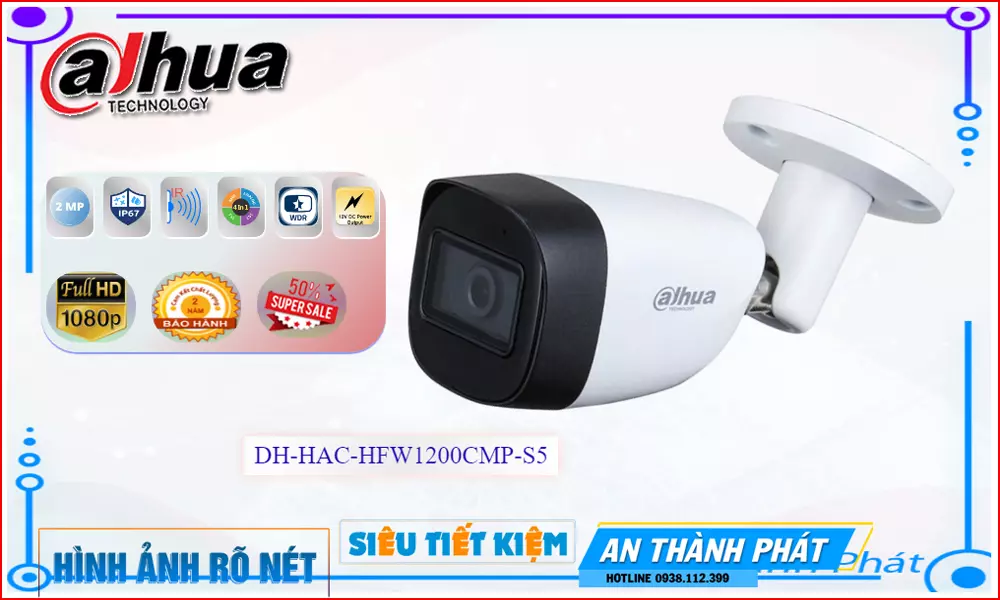 Camera DH-HAC-HFW1200CMP-S5,DH-HAC-HFW1200CMP-S5 Giá rẻ,DH-HAC-HFW1200CMP-S5 Giá Thấp Nhất,Chất Lượng HD Anlog