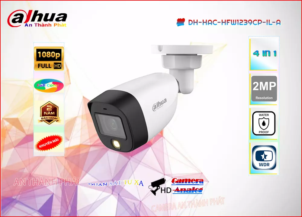Camera HDCVI DAHUA DH-HAC-HFW1239CP-IL-A,DH-HAC-HFW1239CP-IL-A Giá rẻ,DH HAC HFW1239CP IL A,Chất Lượng