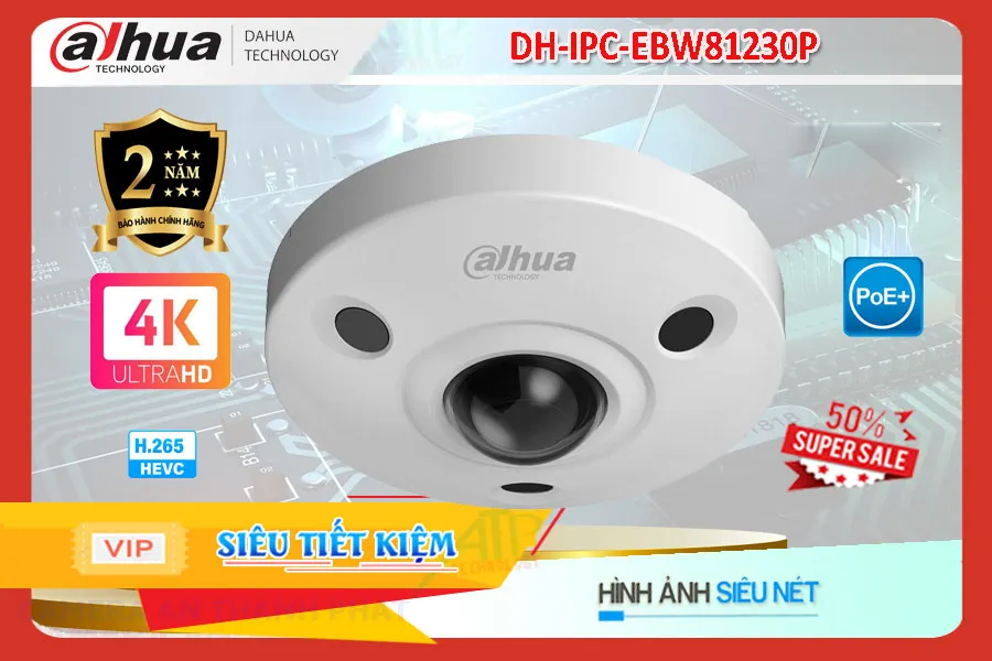 Camera DH-IPC-EBW81230P Fisheye Dahua,DH-IPC-EBW81230P Giá Khuyến Mãi, Công Nghệ POE DH-IPC-EBW81230P Giá