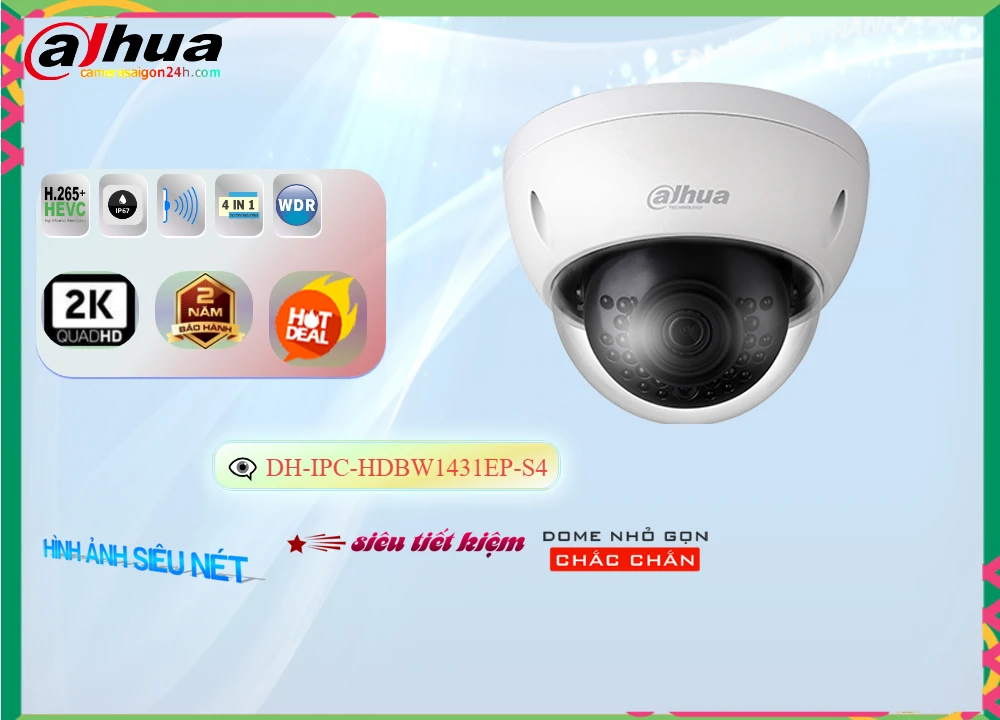 Thông tin camera dahua thế hệ s4 chất lượng cao dahua DH-IPC-HDBW1431EP-S4