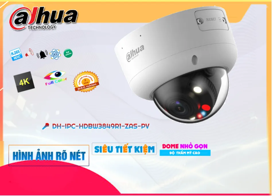 Camera Dahua DH-IPC-HDBW3849R1-ZAS-PV,thông số DH-IPC-HDBW3849R1-ZAS-PV,DH IPC HDBW3849R1 ZAS PV,Chất Lượng