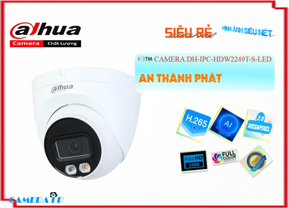 Camera Dahua DH-IPC-HDW2249T-S-LED,Giá DH-IPC-HDW2249T-S-LED,DH-IPC-HDW2249T-S-LED Giá Khuyến Mãi,bán