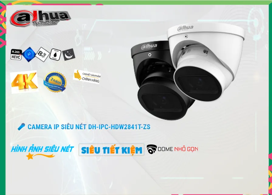 DH-IPC-HDW2841T-ZS Camera Giá rẻ Dahua DH-IPC-HDW2841T-ZS Camera Giá rẻ Dahua