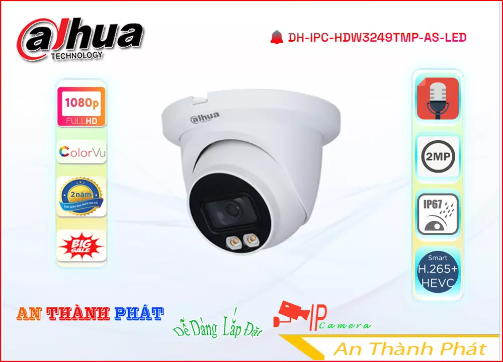 Camera ip dahua DH-IPC-HDW3249TMP-AS-LED,Giá DH-IPC-HDW3249TMP-AS-LED,phân phối DH-IPC-HDW3249TMP-AS-LED,Camera Hãng
