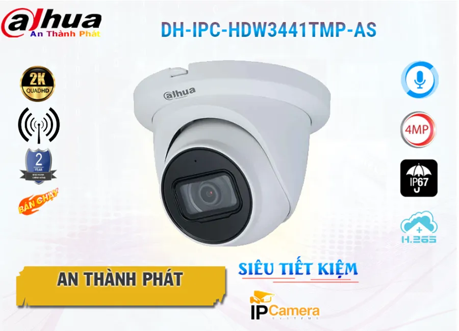 Camera Dahua IP DH-IPC-HDW3441TMP-AS,DH-IPC-HDW3441TMP-AS Giá rẻ,DH IPC HDW3441TMP AS,Chất Lượng DH-IPC-HDW3441TMP-AS