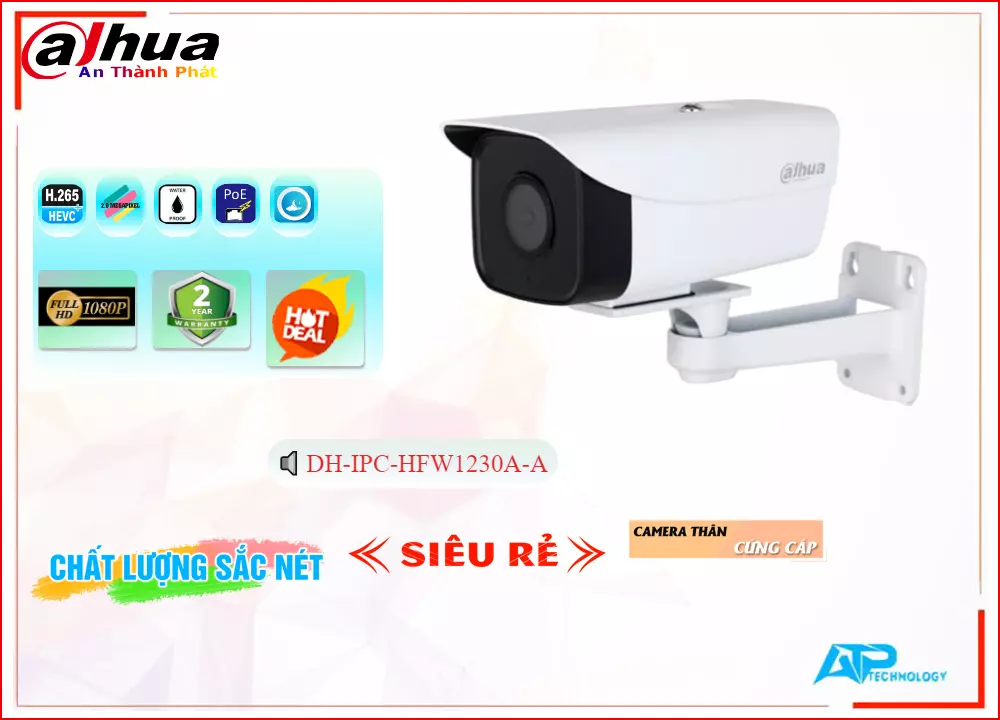 Camera IP Dahua DH-IPC-HFW1230A-A,Chất Lượng DH-IPC-HFW1230A-A,DH-IPC-HFW1230A-A Công Nghệ Mới, Ip POE Sắc Nét