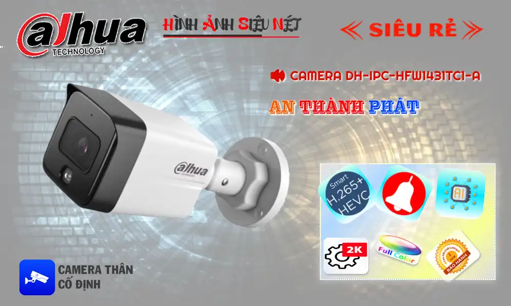DH-IPC-HFW1431TC1-A sắc nét Dahua