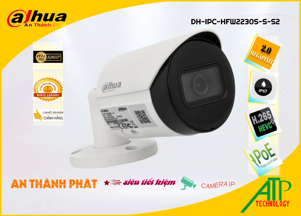 Camera Dahua DH-IPC-HFW2230S-S-S2,Giá DH-IPC-HFW2230S-S-S2,phân phối DH-IPC-HFW2230S-S-S2,DH-IPC-HFW2230S-S-S2 Camera