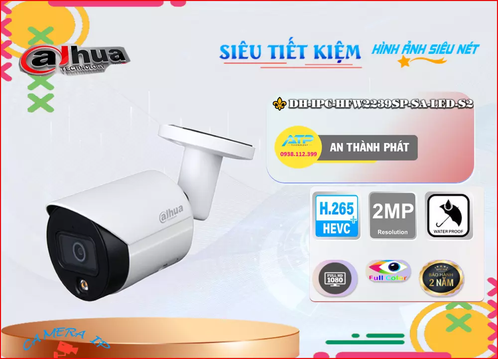 Camera IP Dahua DH-IPC-HFW2239SP-SA-LED-S2,thông số DH-IPC-HFW2239SP-SA-LED-S2,DH IPC HFW2239SP SA LED S2,Chất Lượng