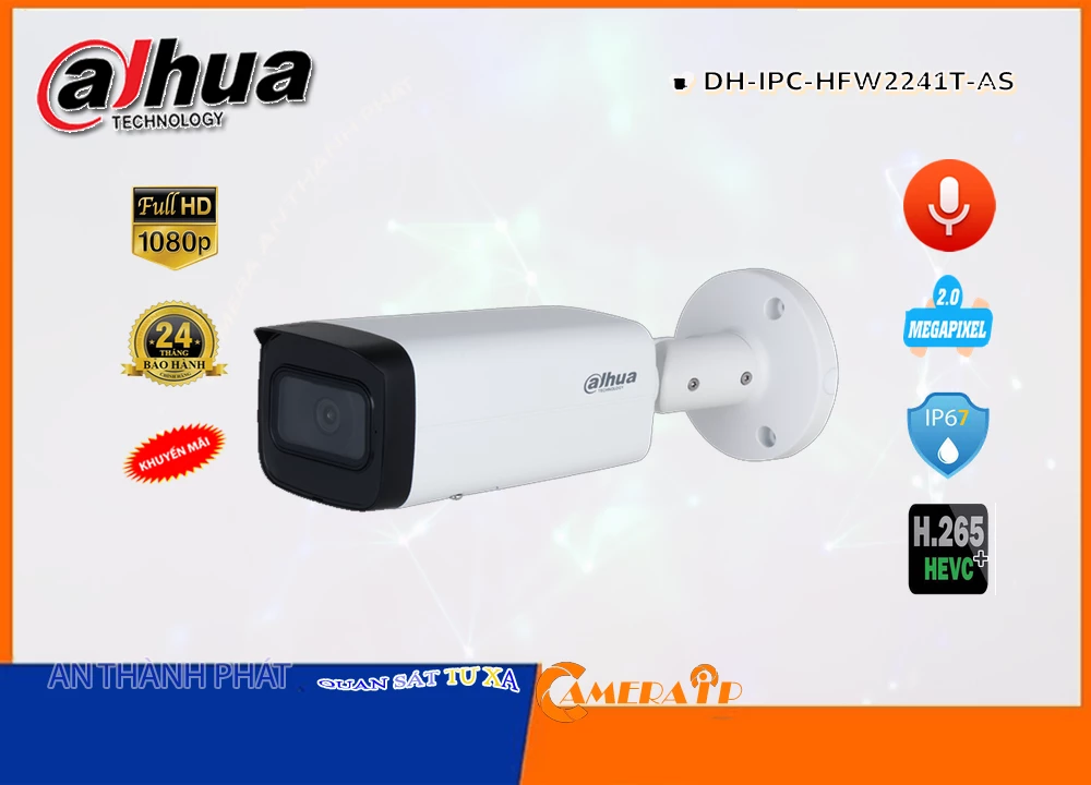 Camera Dahua DH-IPC-HFW2241T-AS,DH-IPC-HFW2241T-AS Giá rẻ,DH IPC HFW2241T AS,Chất Lượng DH-IPC-HFW2241T-AS Dahua Sắc