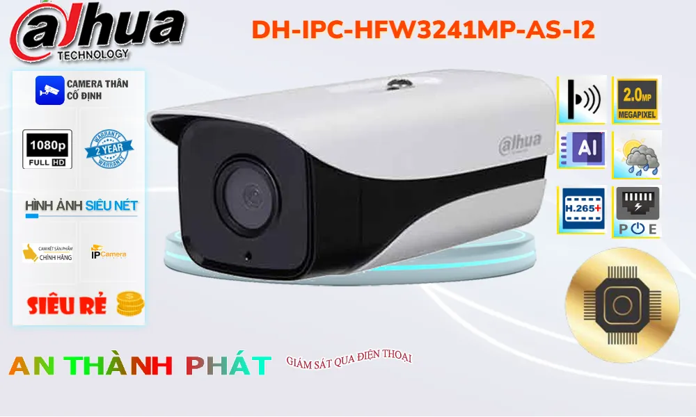 Điểm nổi bật camera ip Dahua DH-IPC-HFW3241MP-AS-I2