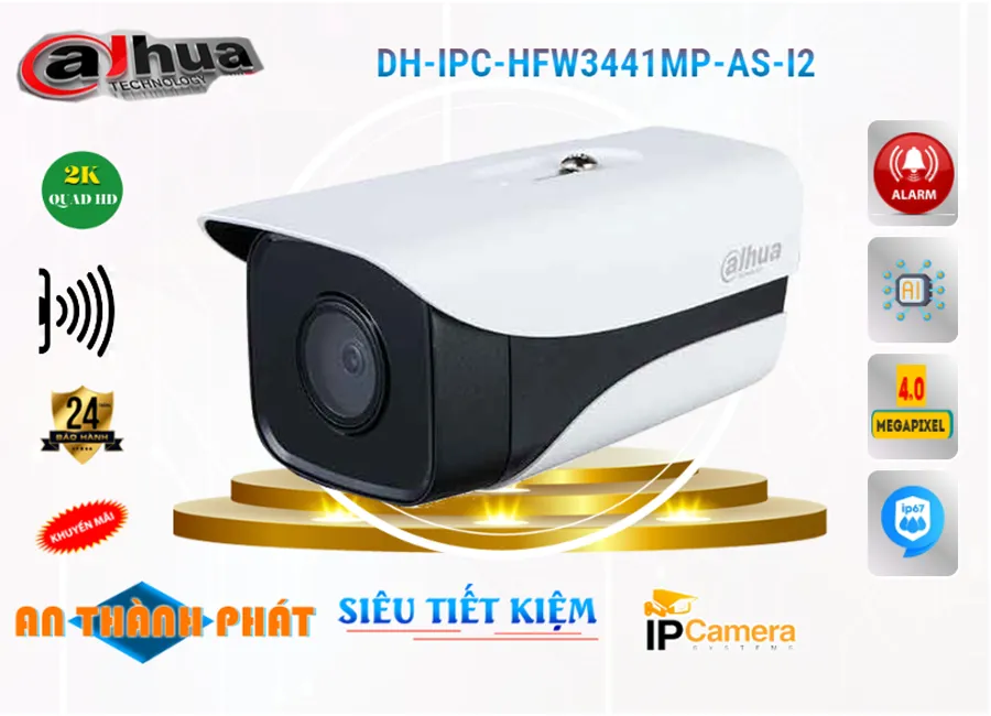 Camera IP Dahua DH-IPC-HFW3441MP-AS-I2,Giá DH-IPC-HFW3441MP-AS-I2,DH-IPC-HFW3441MP-AS-I2 Giá Khuyến Mãi,bán Camera