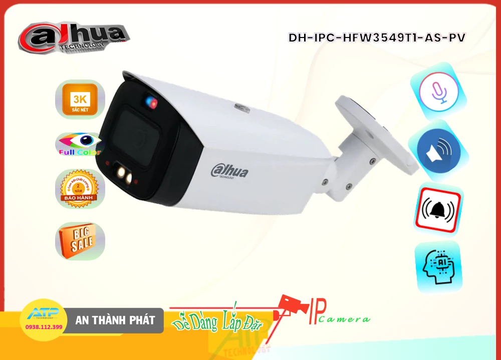 Camera Dahua DH-IPC-HFW3549T1-AS-PV,thông số DH-IPC-HFW3549T1-AS-PV,DH IPC HFW3549T1 AS PV,Chất Lượng