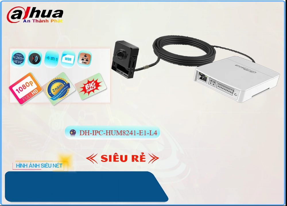 DH IPC HUM8241 E1 L4,Bộ kit camera Dahua DH-IPC-HUM8241-E1-L4,DH-IPC-HUM8241-E1-L4 Giá rẻ, Công Nghệ IP