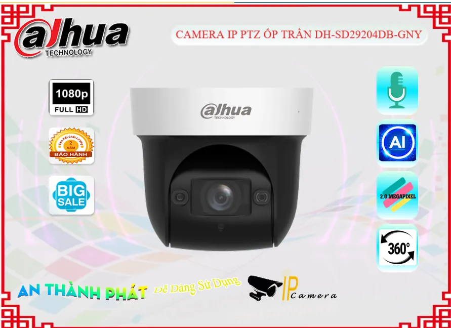 Camera Dahua Thiết kế Đẹp Công Nghệ IP DH-SD29204DB-GNY Camera Dahua Thiết kế Đẹp Công Nghệ IP DH-SD29204DB-GNY