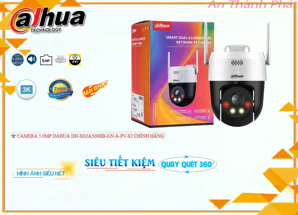 DH-SD2A500HB-GN-A-PV-S2 Camera Thiết kế Đẹp  Dahua
