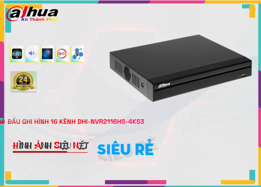 Đầu Ghi DHI-NVR2116HS-4KS3 Giá rẻ ✲ Đầu Ghi DHI-NVR2116HS-4KS3 Giá rẻ ✲