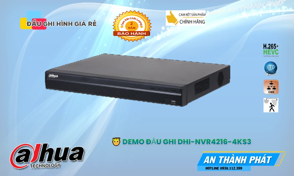 Đầu Ghi Camera Dahua DHI-NVR4216-4KS3 Tiết Kiệm Đầu Ghi Camera Dahua DHI-NVR4216-4KS3 Tiết Kiệm