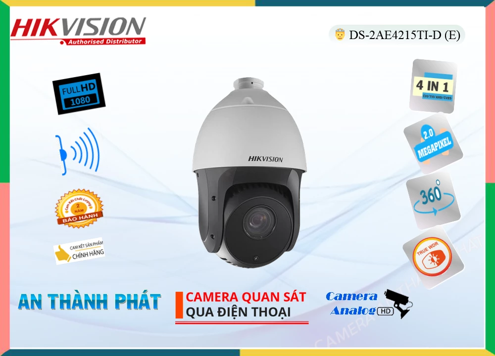 Camera Hikvision DS-2AE4215TI-D(E),Chất Lượng DS-2AE4215TI-D(E),DS-2AE4215TI-D(E) Công Nghệ Mới, HD DS-2AE4215TI-D(E)