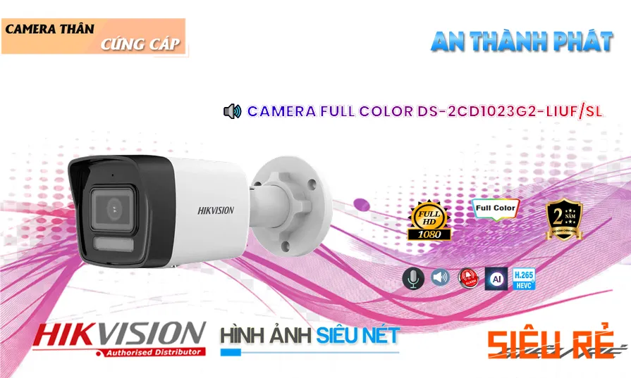 DS-2CD1023G2-LIUF/SL sắc nét Hikvision ➠ DS-2CD1023G2-LIUF/SL sắc nét Hikvision ➠