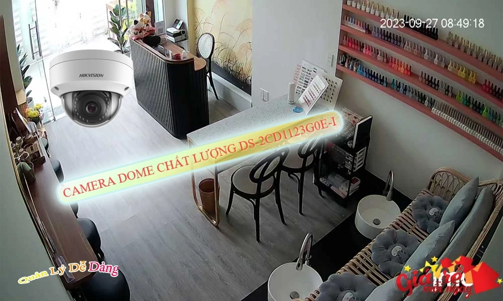 DS-2CD1123G0E-I Camera Cấp Nguồ Qua Dây Mạng Hikvision