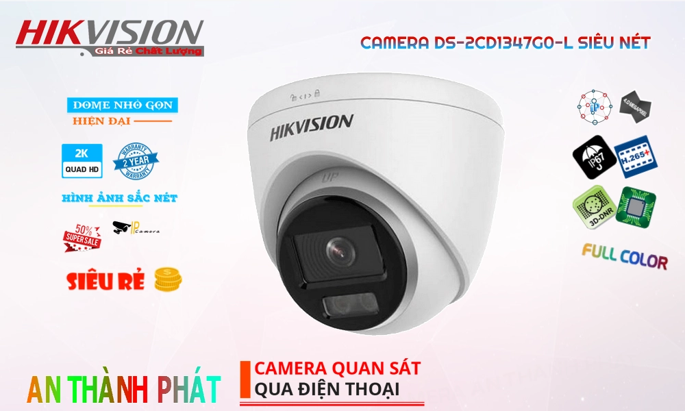 DS-2CD1347G0-L Camera An Ninh Chức Năng Cao Cấp