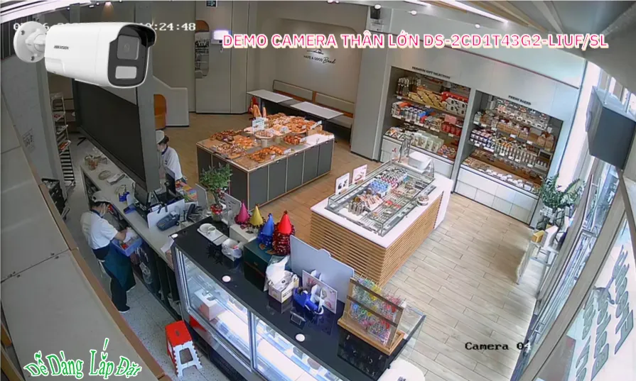 DS-2CD1T43G2-LIUF/SL sắc nét Hikvision