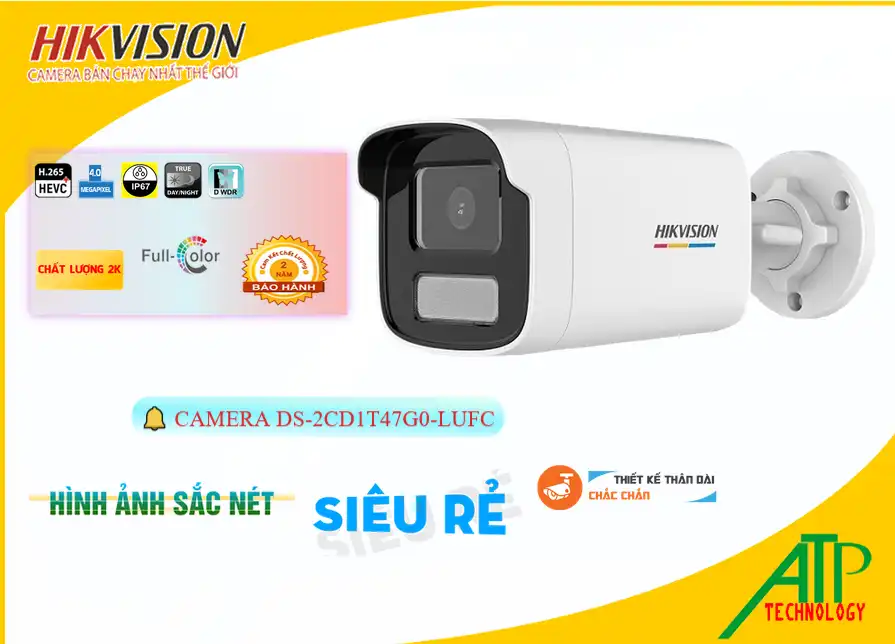 Camera Hikvision DS-2CD1T47G0-LUFC,DS-2CD1T47G0-LUFC Giá rẻ,DS-2CD1T47G0-LUFC Giá Thấp Nhất,Chất Lượng Công Nghệ IP