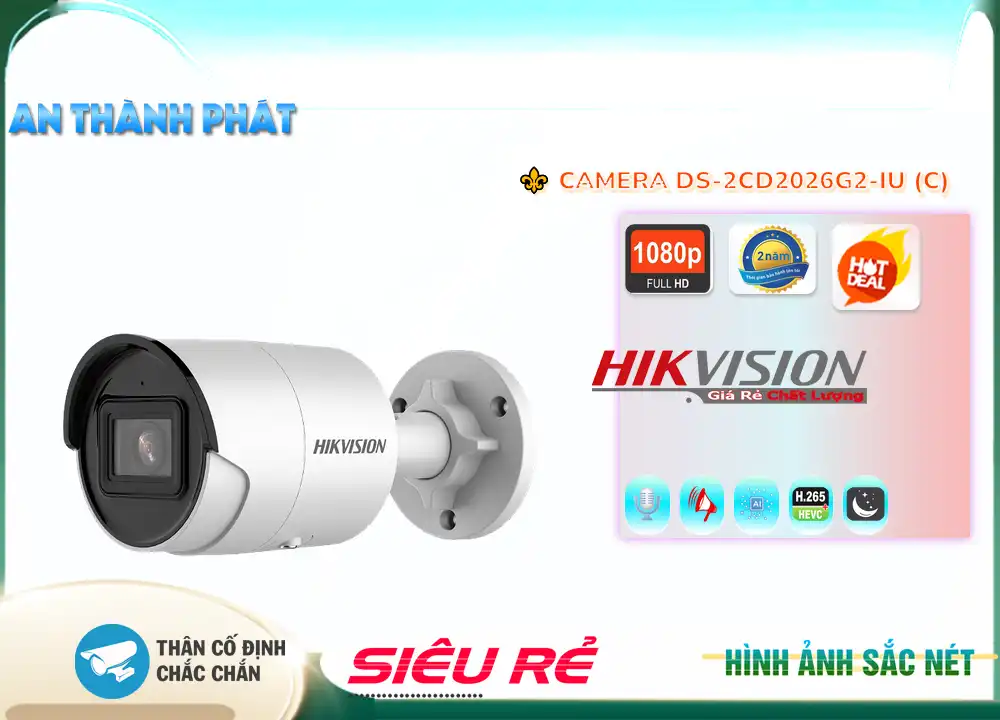 Camera Hikvision DS-2CD2026G2-IU (C),DS-2CD2026G2-IU (C) Giá rẻ,DS-2CD2026G2-IU (C) giá hấp dẫn,Thông số DS-2CD2026G2-IU (C) Công Nghệ POE ,bán DS-2CD2026G2-IU (C),Bán Giá DS-2CD2026G2-IU (C) 2.0 MP FULL HD 1080P ,phân phối ,DS-2CD2026G2-IU (C) Bán Sỉ,Giá Bán DS-2CD2026G2-IU (C),Nơi Lắp DS-2CD2026G2-IU (C),thông số DS-2CD2026G2-IU (C),DS-2CD2026G2-IU (C) Tốt nhất,DS-2CD2026G2-IU (C) Giá chiết khấu