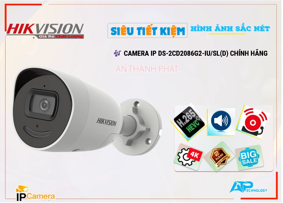 Camera Hikvision DS-2CD2086G2-IU/SL(D),DS-2CD2086G2-IU/SL(D) Giá rẻ,DS-2CD2086G2-IU/SL(D) Giá Thấp Nhất,Chất Lượng Công