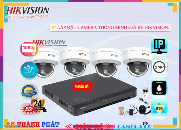 lắp đặt camera giá rẻ hikvision, camera thông minh hikvision giá rẻ, lắp đặt camera hikvision giá rẻ, camera hikvision