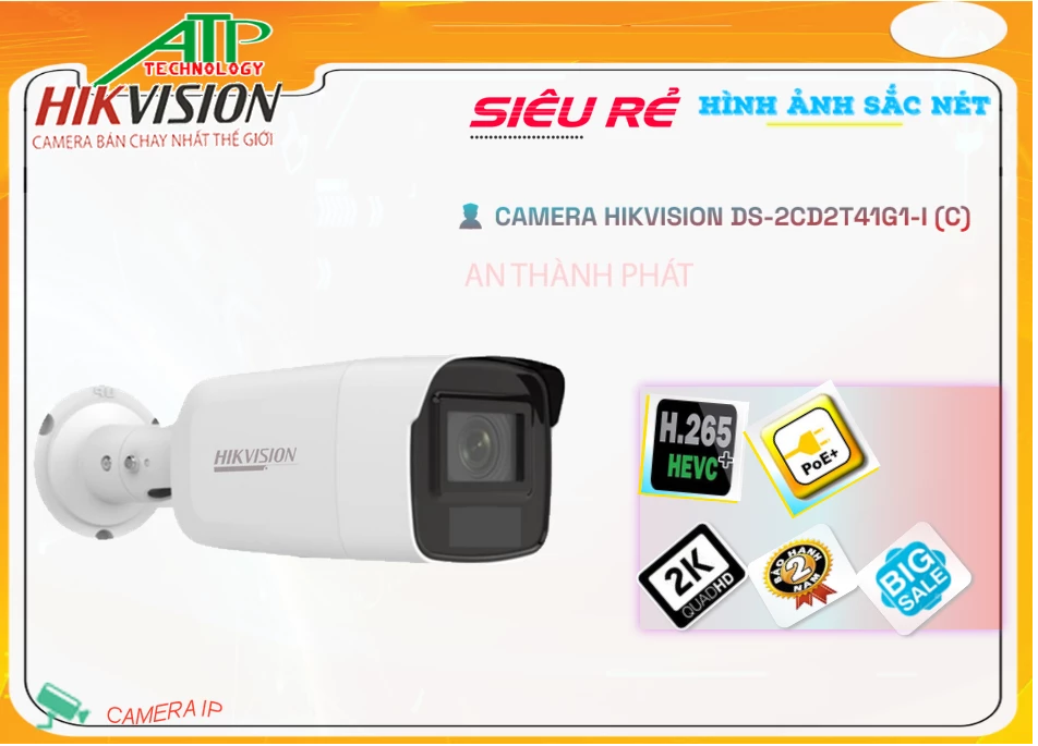 Camera Hikvision DS-2CD2T41G1-I(C),thông số DS-2CD2T41G1-I(C), Công Nghệ IP DS-2CD2T41G1-I(C) Giá rẻ,DS 2CD2T41G1