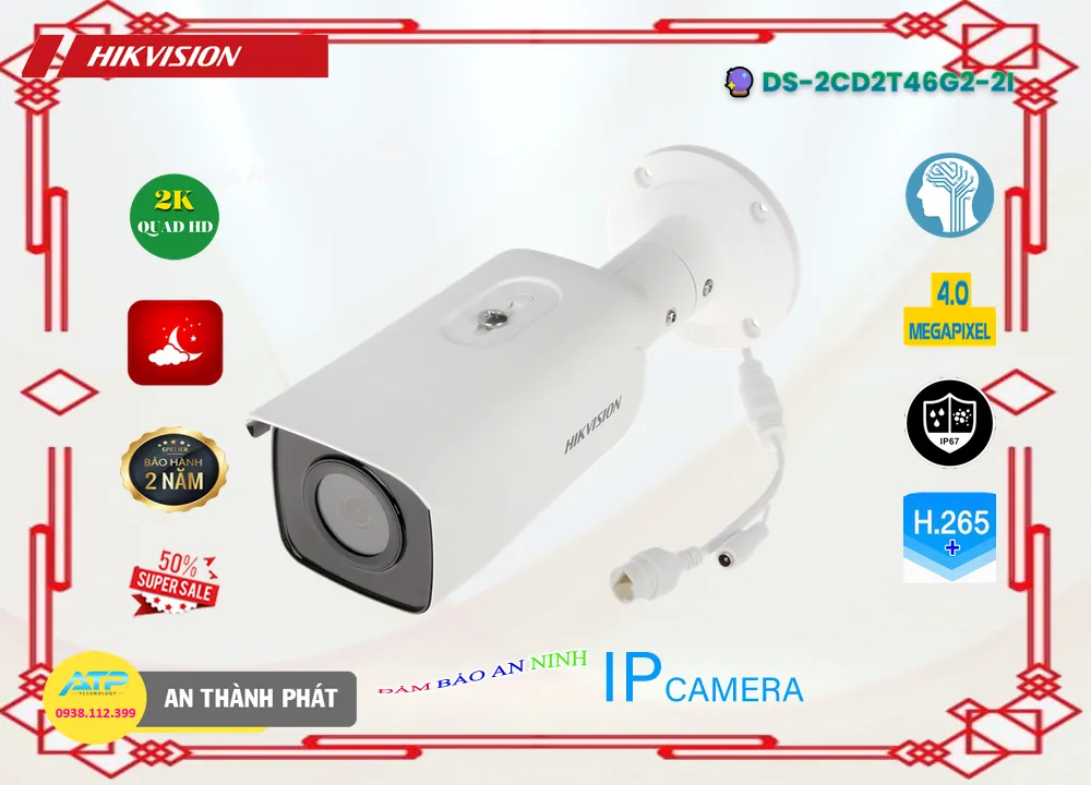 Camera Hikvision DS-2CD2T46G2-2I,Giá DS-2CD2T46G2-2I,DS-2CD2T46G2-2I Giá Khuyến Mãi,bán Camera DS-2CD2T46G2-2I