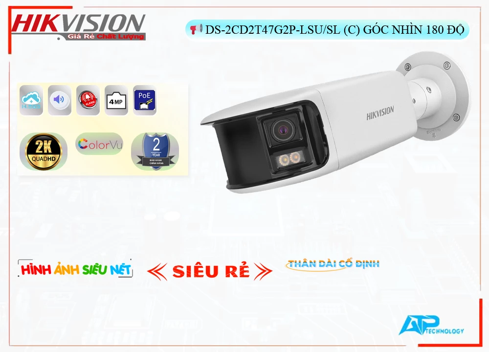 Camera Hikvision DS-2CD2T47G2P-LSU/SL(C),Giá DS-2CD2T47G2P-LSU/SL(C),phân phối