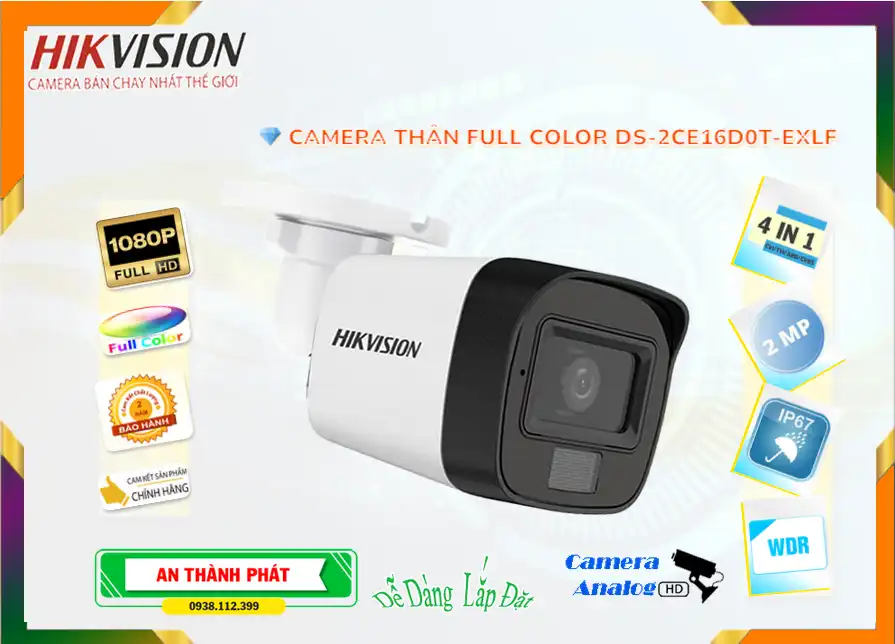 DS-2CE16D0T-EXLF Chất Lượng Hikvision,Giá DS-2CE16D0T-EXLF,phân phối DS-2CE16D0T-EXLF,Camera  Hikvision